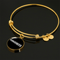 Marguerite v01w - 18k Gold Finished Bangle Bracelet