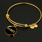 Melody v02 - 18k Gold Finished Bangle Bracelet