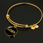 Alison v02 - 18k Gold Finished Bangle Bracelet