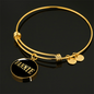 Fannie v02 - 18k Gold Finished Bangle Bracelet