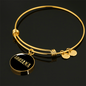 Adriana v02 - 18k Gold Finished Bangle Bracelet