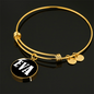 Eva v01w - 18k Gold Finished Bangle Bracelet