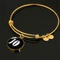 Jo v01w - 18k Gold Finished Bangle Bracelet