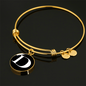 Initial D v3a - 18k Gold Finished Bangle Bracelet