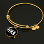 Nina v01w - 18k Gold Finished Bangle Bracelet