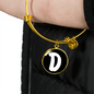 Initial D v3b - 18k Gold Finished Bangle Bracelet