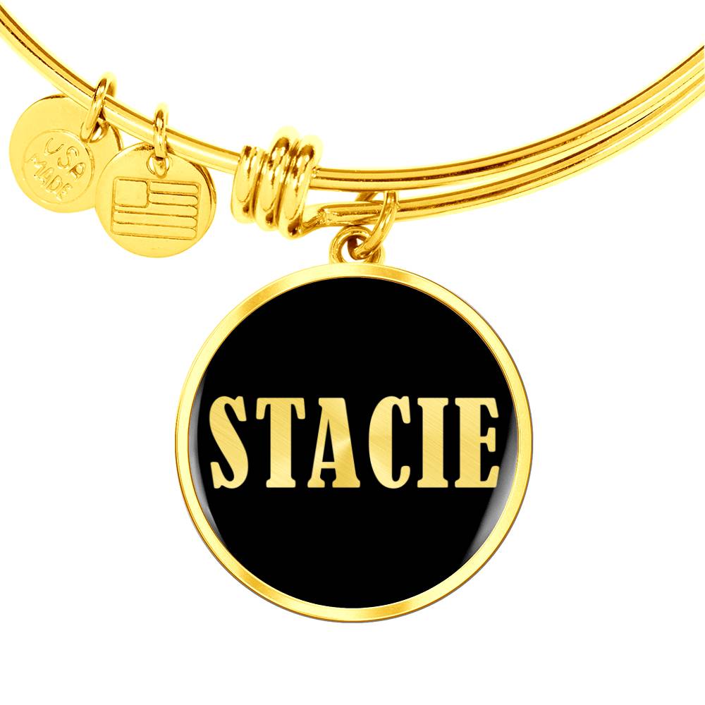 Stacie v02 - 18k Gold Finished Bangle Bracelet