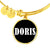Doris v01w - 18k Gold Finished Bangle Bracelet