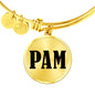 Pam v01 - 18k Gold Finished Bangle Bracelet