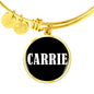 Carrie v01w - 18k Gold Finished Bangle Bracelet