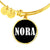 Nora v01w - 18k Gold Finished Bangle Bracelet