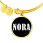 Nora v01w - 18k Gold Finished Bangle Bracelet