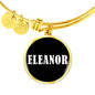 Eleanor v01w - 18k Gold Finished Bangle Bracelet
