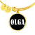 Olga v01w - 18k Gold Finished Bangle Bracelet