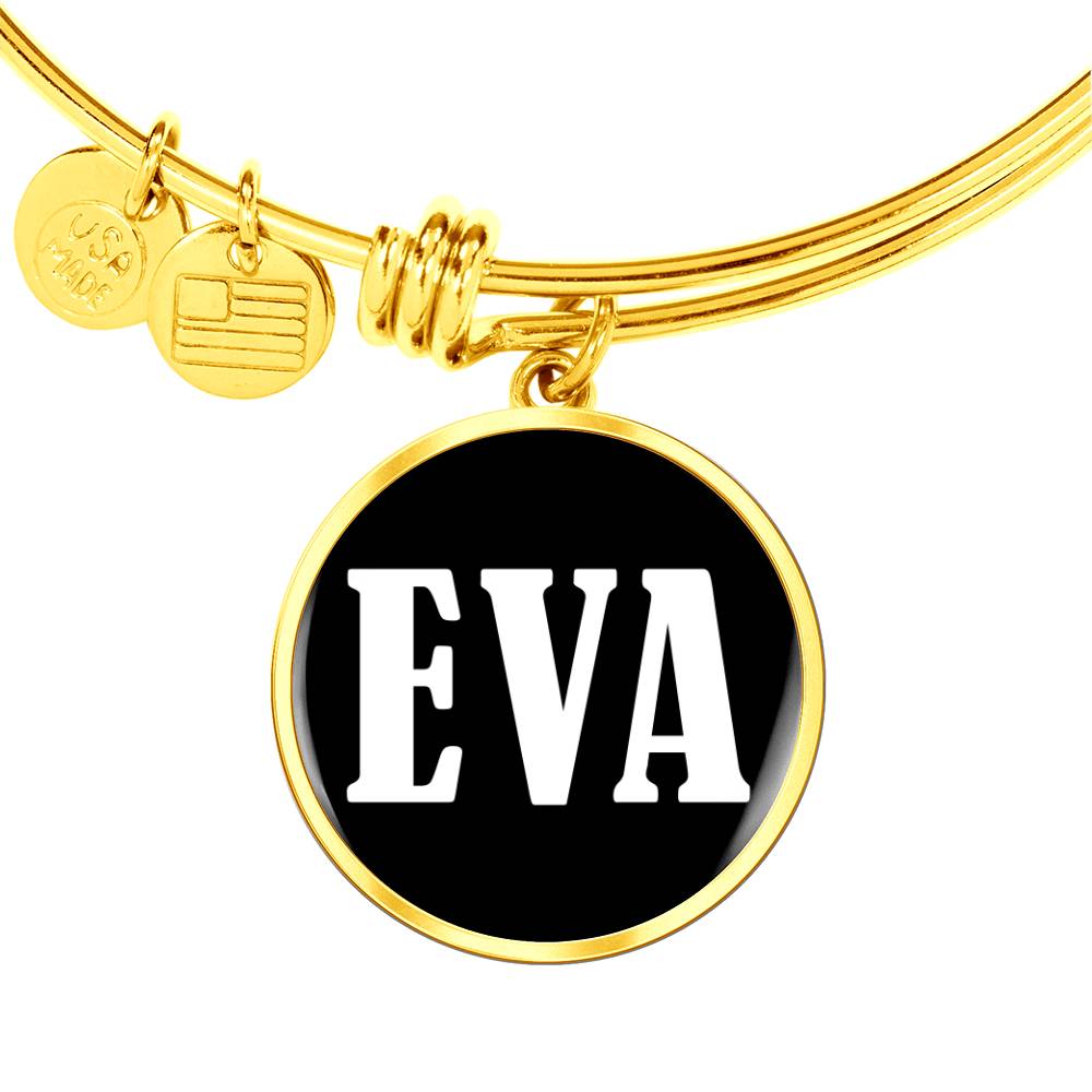 Eva v01w - 18k Gold Finished Bangle Bracelet