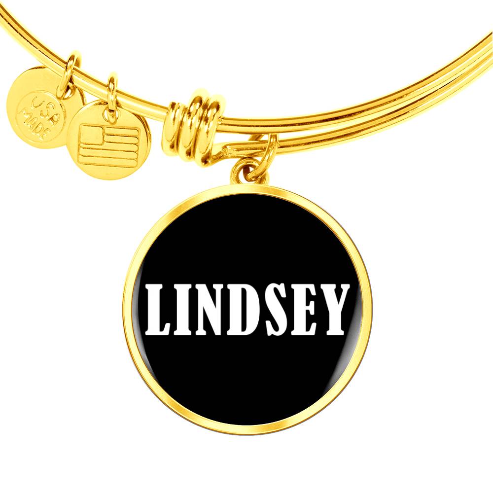 Lindsey v01w - 18k Gold Finished Bangle Bracelet