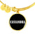 Cassandra v01w - 18k Gold Finished Bangle Bracelet