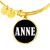 Anne v01w - 18k Gold Finished Bangle Bracelet