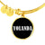 Yolanda v01w - 18k Gold Finished Bangle Bracelet