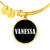 Vanessa v01w - 18k Gold Finished Bangle Bracelet