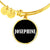 Josephine v01w - 18k Gold Finished Bangle Bracelet