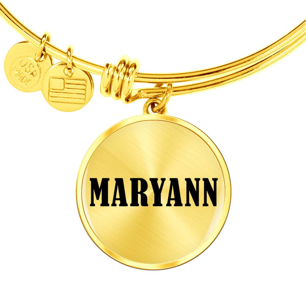 Maryann v01 - 18k Gold Finished Bangle Bracelet