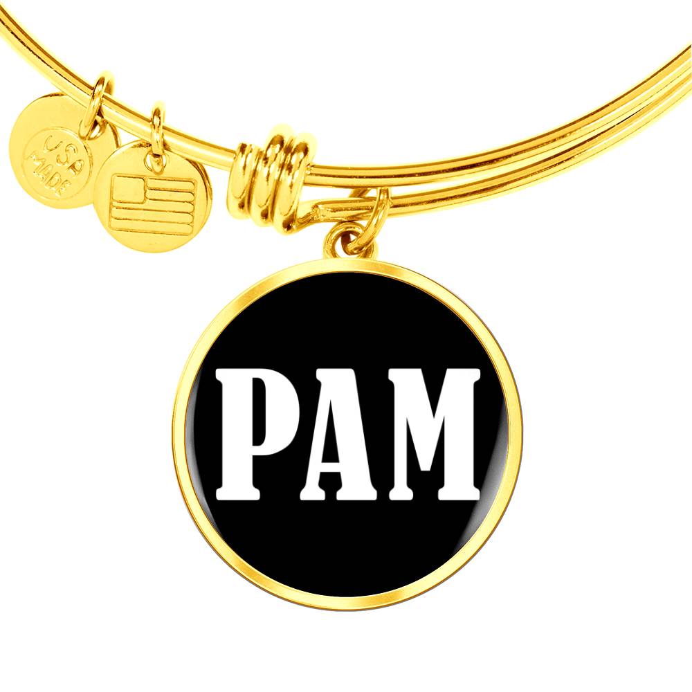 Pam v03 - 18k Gold Finished Bangle Bracelet