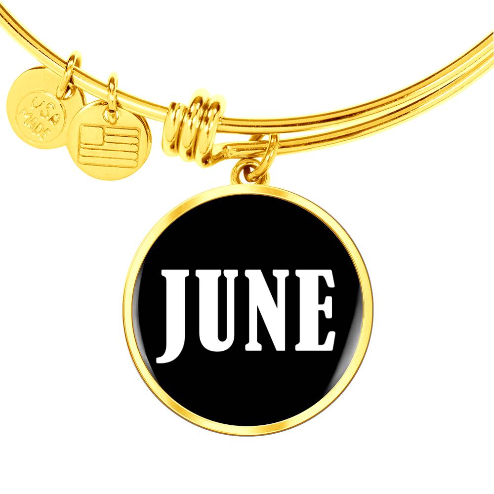 June v01w - 18k Gold Finished Bangle Bracelet