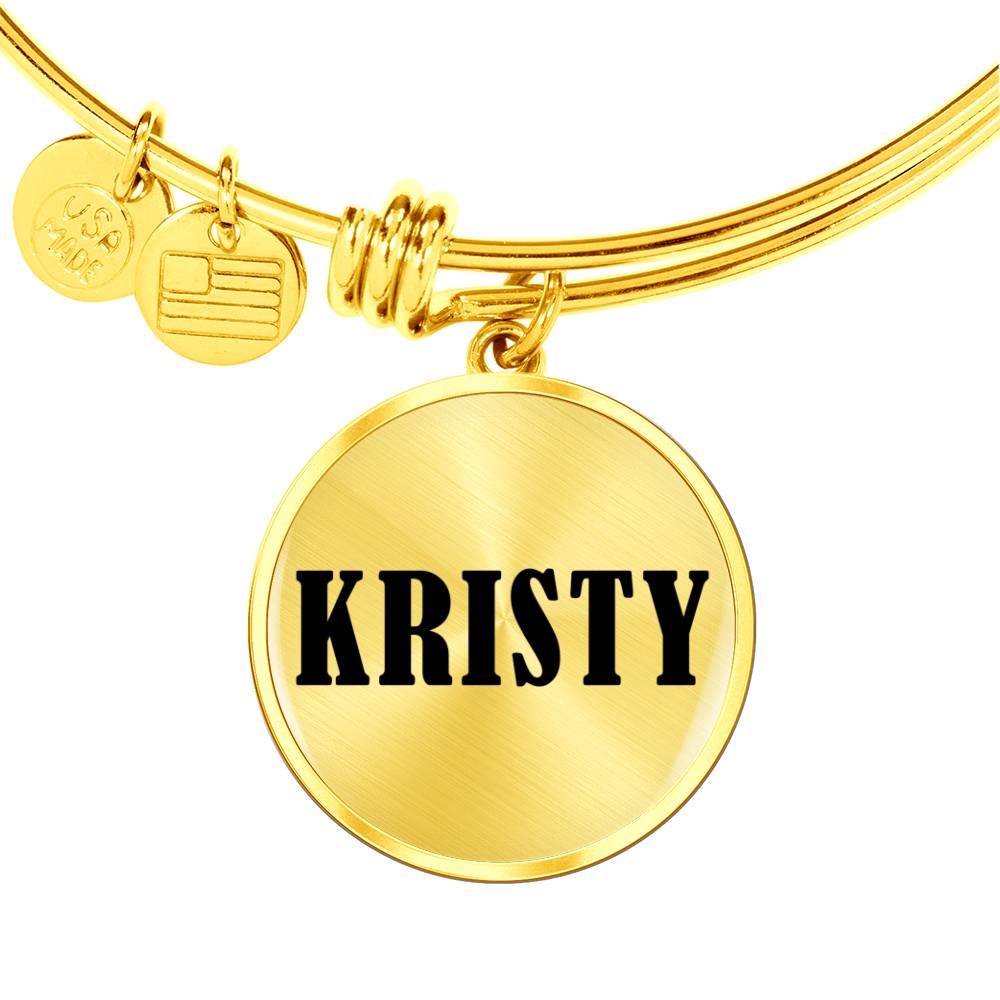 Kristy v01 - 18k Gold Finished Bangle Bracelet