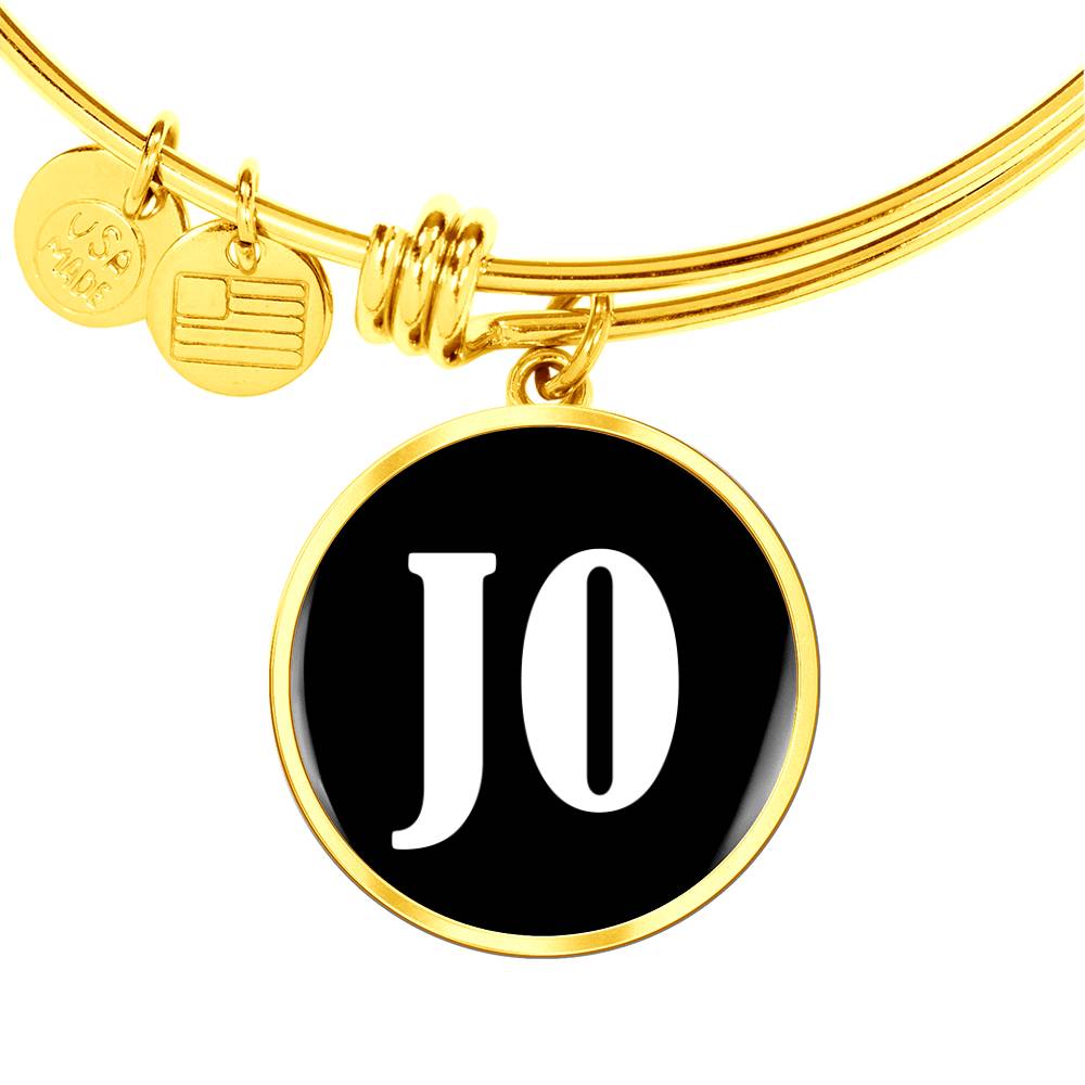 Jo v01w - 18k Gold Finished Bangle Bracelet