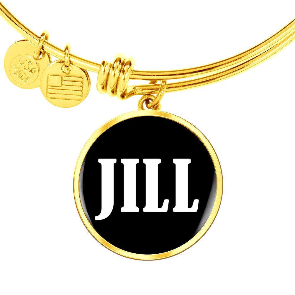 Jill v01w - 18k Gold Finished Bangle Bracelet