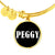 Peggy v01w - 18k Gold Finished Bangle Bracelet