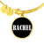 Rachel v01w - 18k Gold Finished Bangle Bracelet