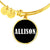 Allison v01w - 18k Gold Finished Bangle Bracelet