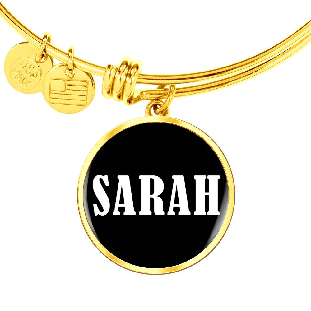 Sarah v01w - 18k Gold Finished Bangle Bracelet