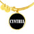 Cynthia v01w - 18k Gold Finished Bangle Bracelet
