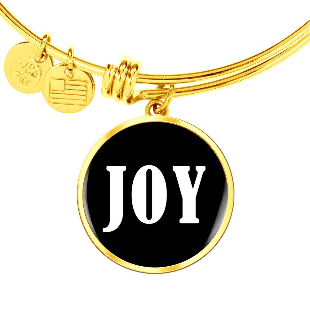 Joy v01w - 18k Gold Finished Bangle Bracelet