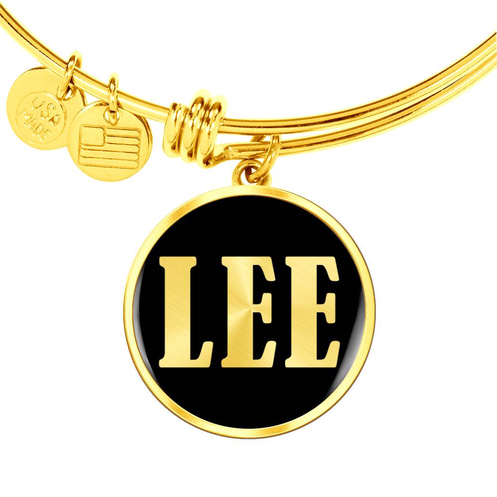Lee v02 - 18k Gold Finished Bangle Bracelet