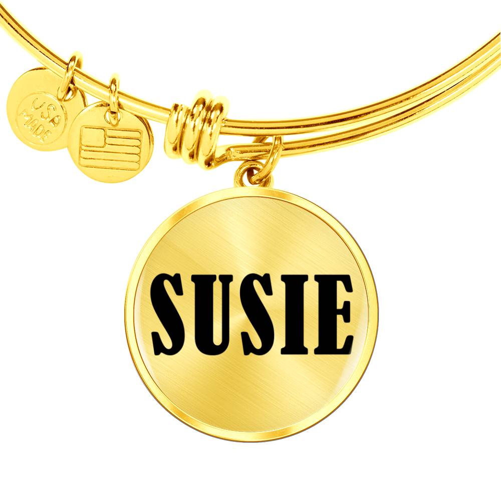 Susie v01 - 18k Gold Finished Bangle Bracelet