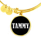 Tammy v01w - 18k Gold Finished Bangle Bracelet