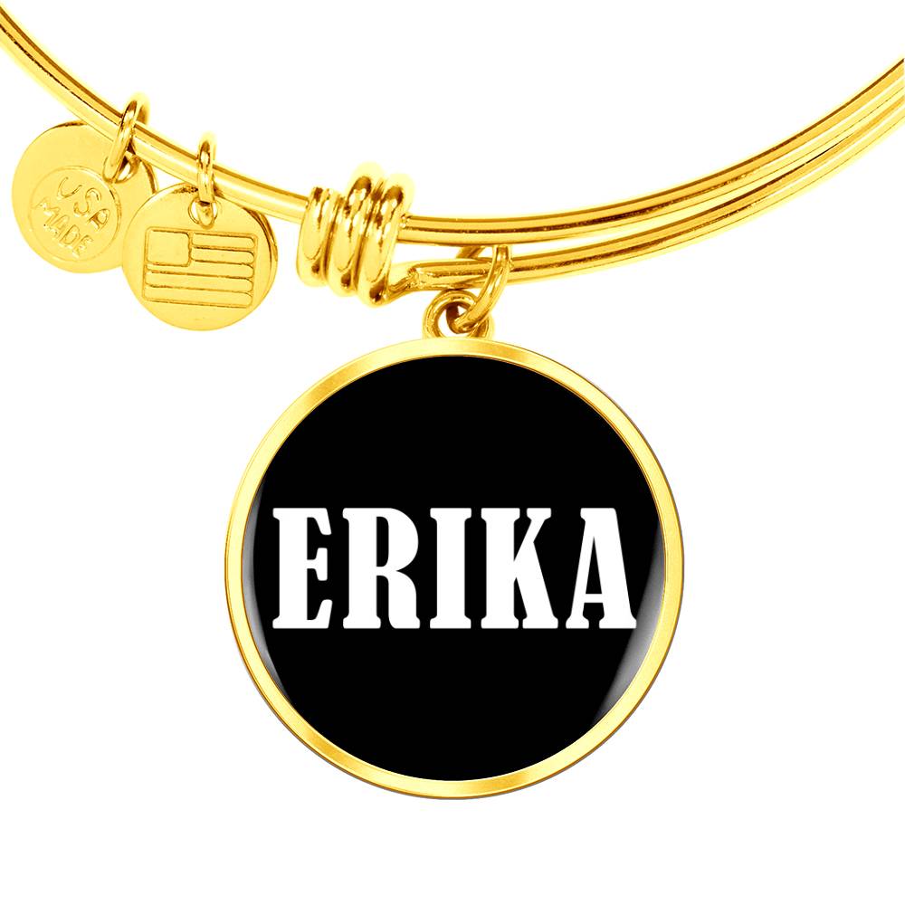 Erika v01w - 18k Gold Finished Bangle Bracelet