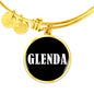 Glenda v01w - 18k Gold Finished Bangle Bracelet