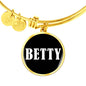 Betty v01w - 18k Gold Finished Bangle Bracelet