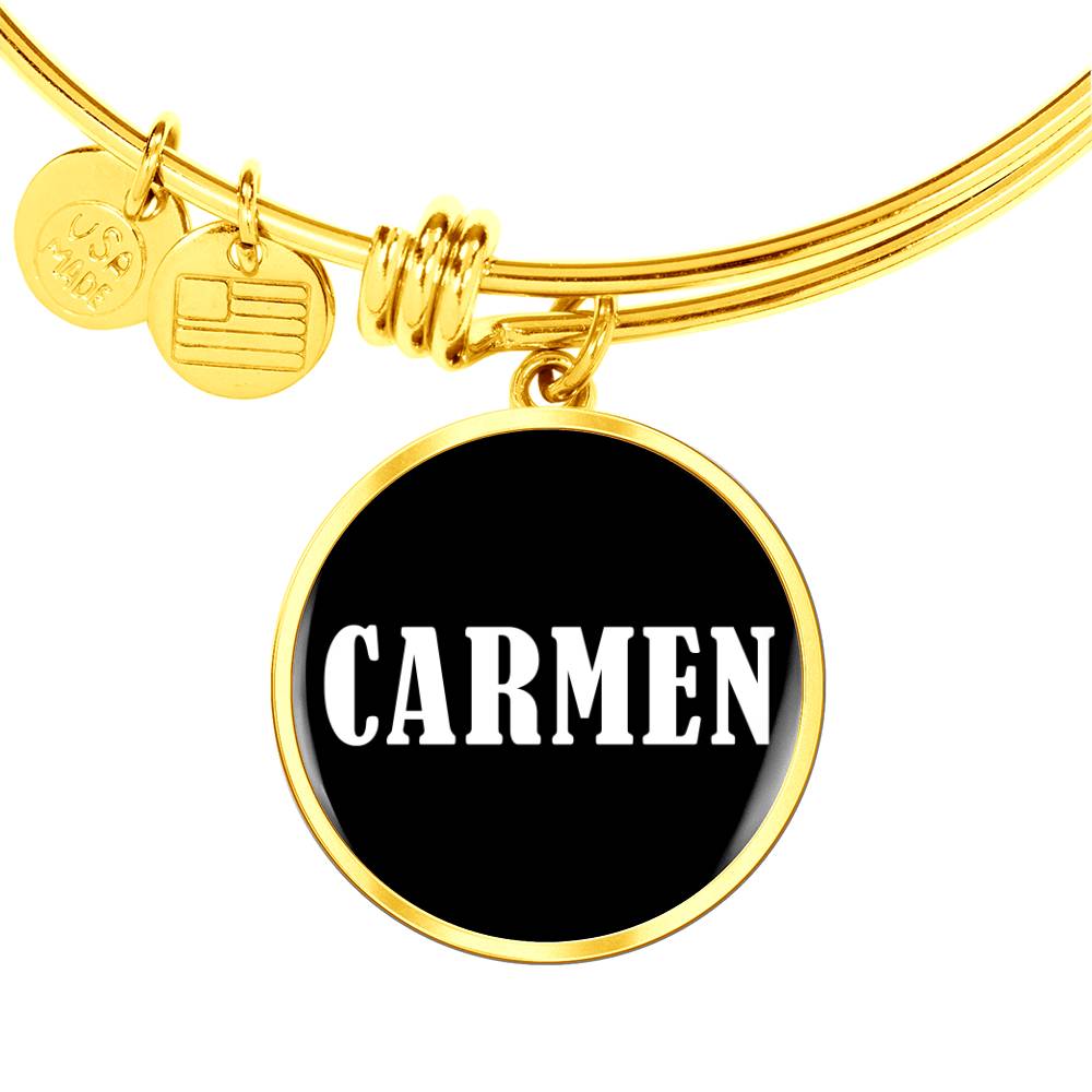 Carmen v01w - 18k Gold Finished Bangle Bracelet