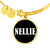 Nellie v01w - 18k Gold Finished Bangle Bracelet