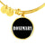 Rosemary v01w - 18k Gold Finished Bangle Bracelet