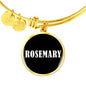 Rosemary v01w - 18k Gold Finished Bangle Bracelet