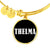 Thelma v01w - 18k Gold Finished Bangle Bracelet