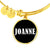 Joanne v01w - 18k Gold Finished Bangle Bracelet