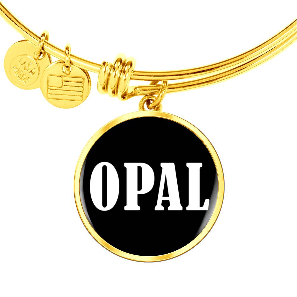 Opal v03 - 18k Gold Finished Bangle Bracelet